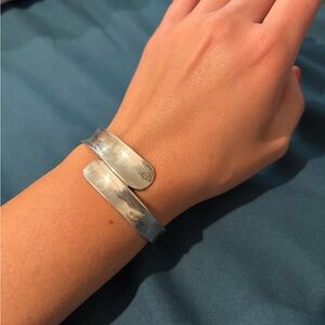 Elegant Silver Cuff Bracelet